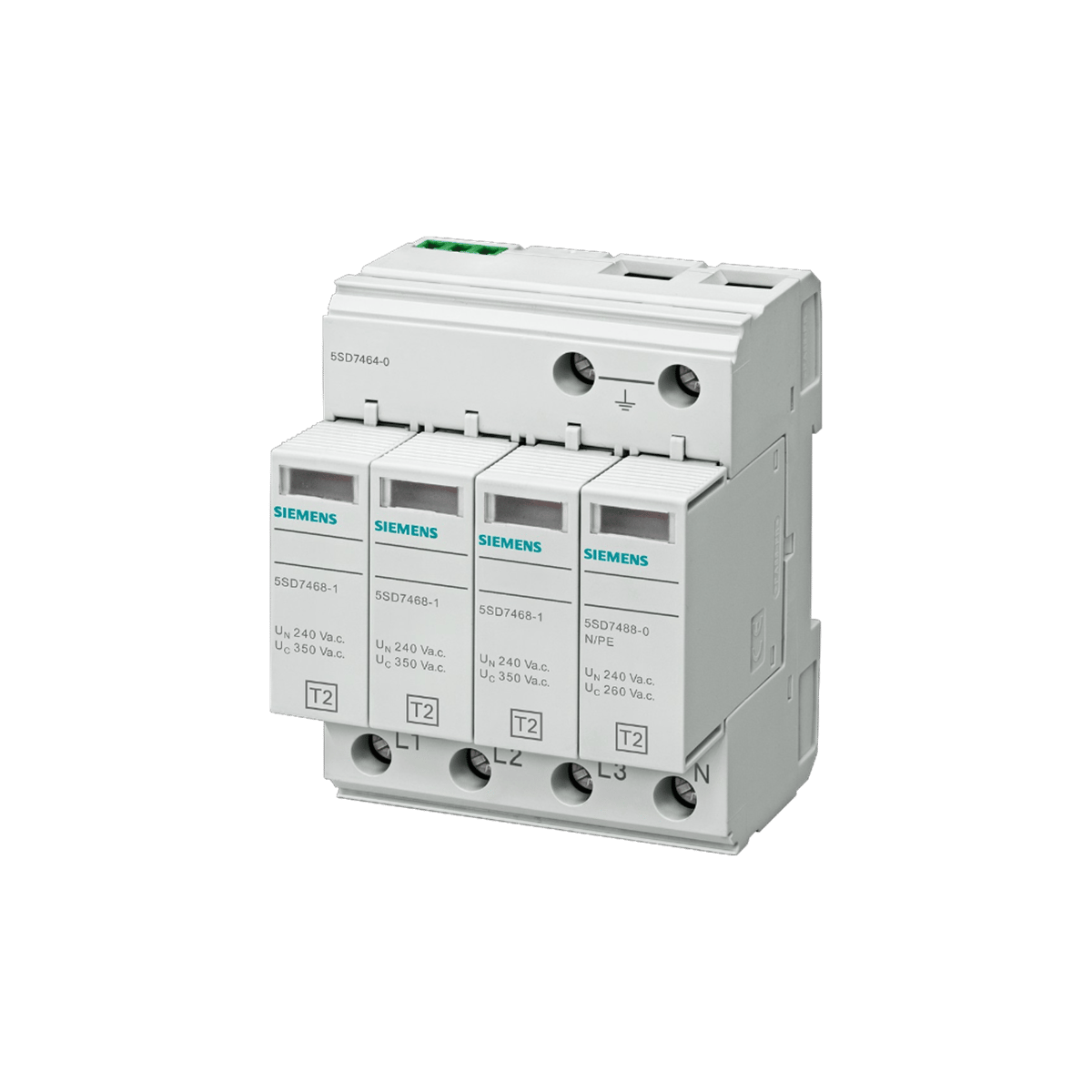 Siemens 5SD7464-0 - C SINIFI 4 KUTUPLU TT-TN-S 3+1 PARAFUDR