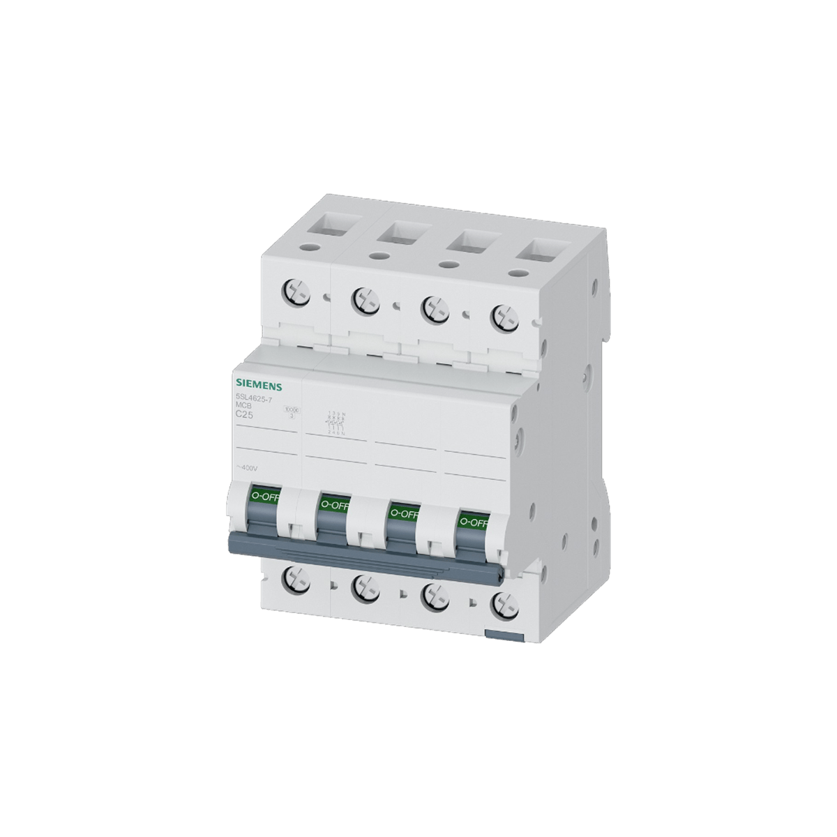 Siemens 5SL4625-7 - 25A 1P+N 10KA C TİPİ OTOMATİK SİGORTA
