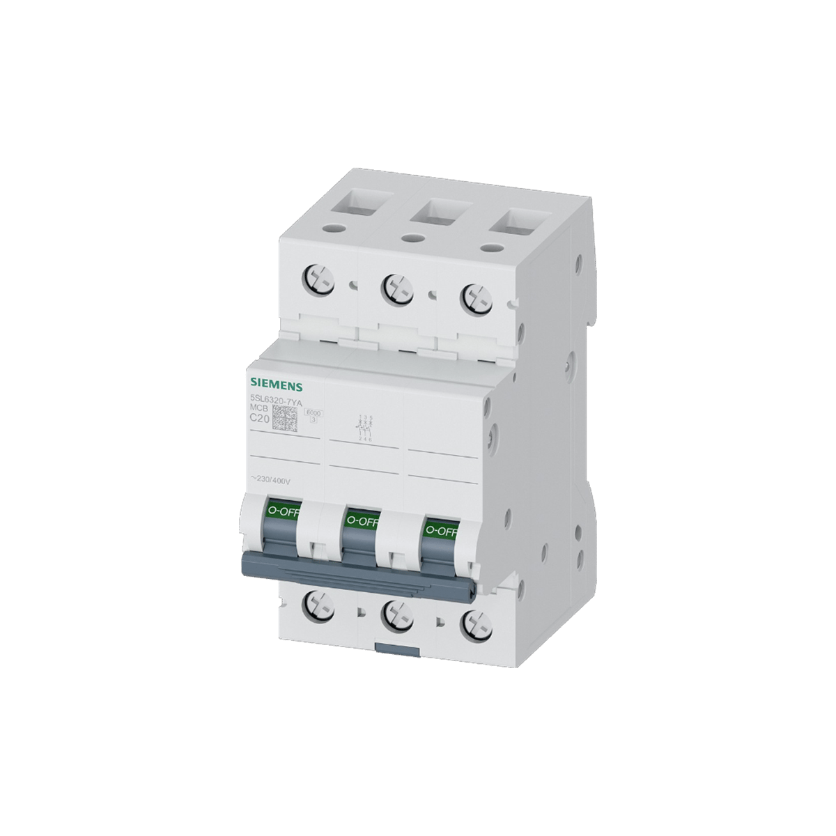 Siemens 5SL6320-7YA - 20A 3 KUTUP 6KA C TİPİ OTOMATİK SİGORTA