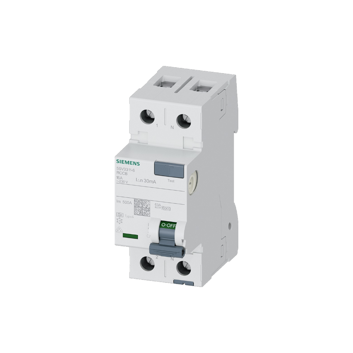 Siemens 5SV3111-6 - 16A 10mA Tip A Kaçak Akım Koruma Rölesi
