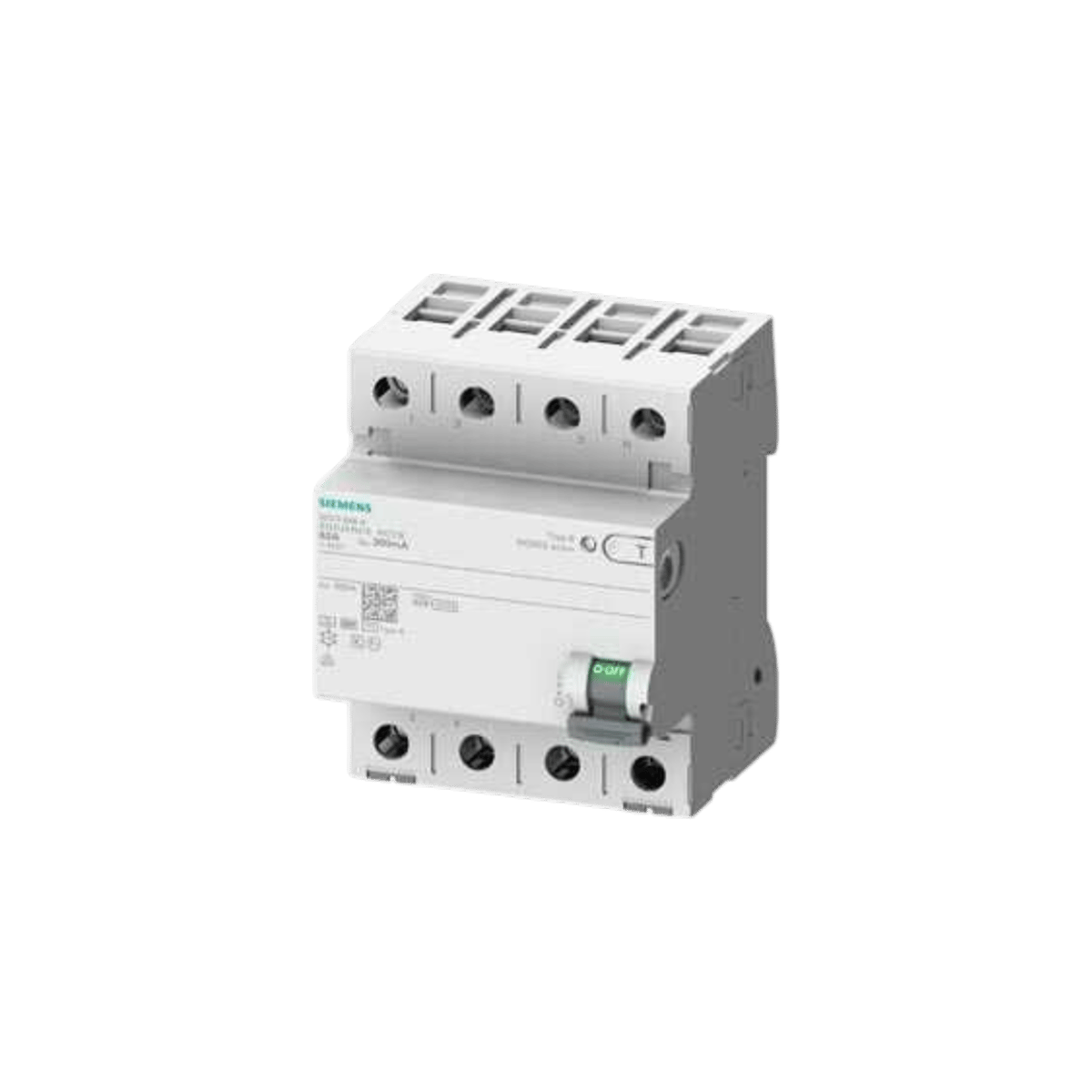 Siemens 5SV3347-4 - 80A 30mA Tip SI 4P Kaçak Akım Koruma Rölesi