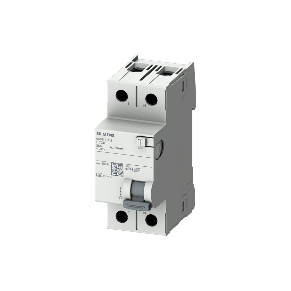 Siemens 5SV5614-6 - 40A 300mA Tip A 2P Kaçak Akım Koruma Rölesi