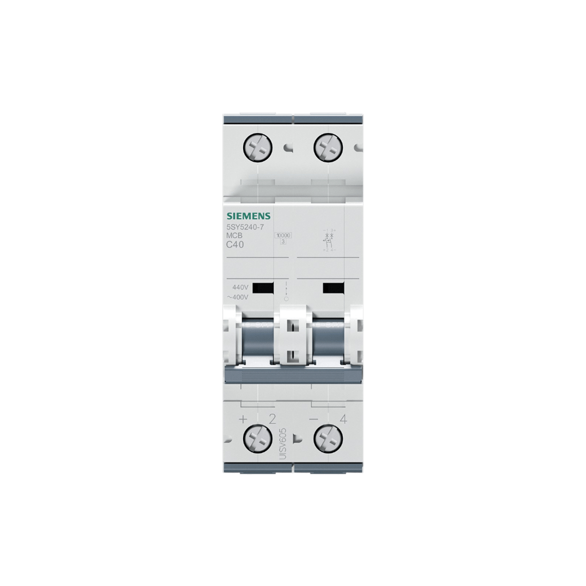 Siemens 5SY5240-7 - 40A 2 KUTUP 10KA C TİPİ OTOMATİK SİGORTA