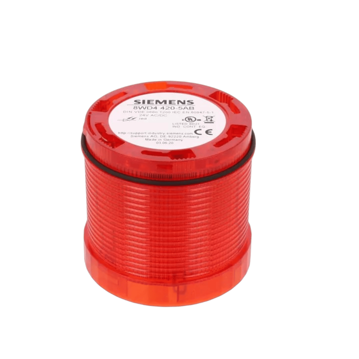 Siemens 8WD4420-5AB Ledli Sinyal Elemanı Kalıcı Kırmızı 70mm 24V AC/DC