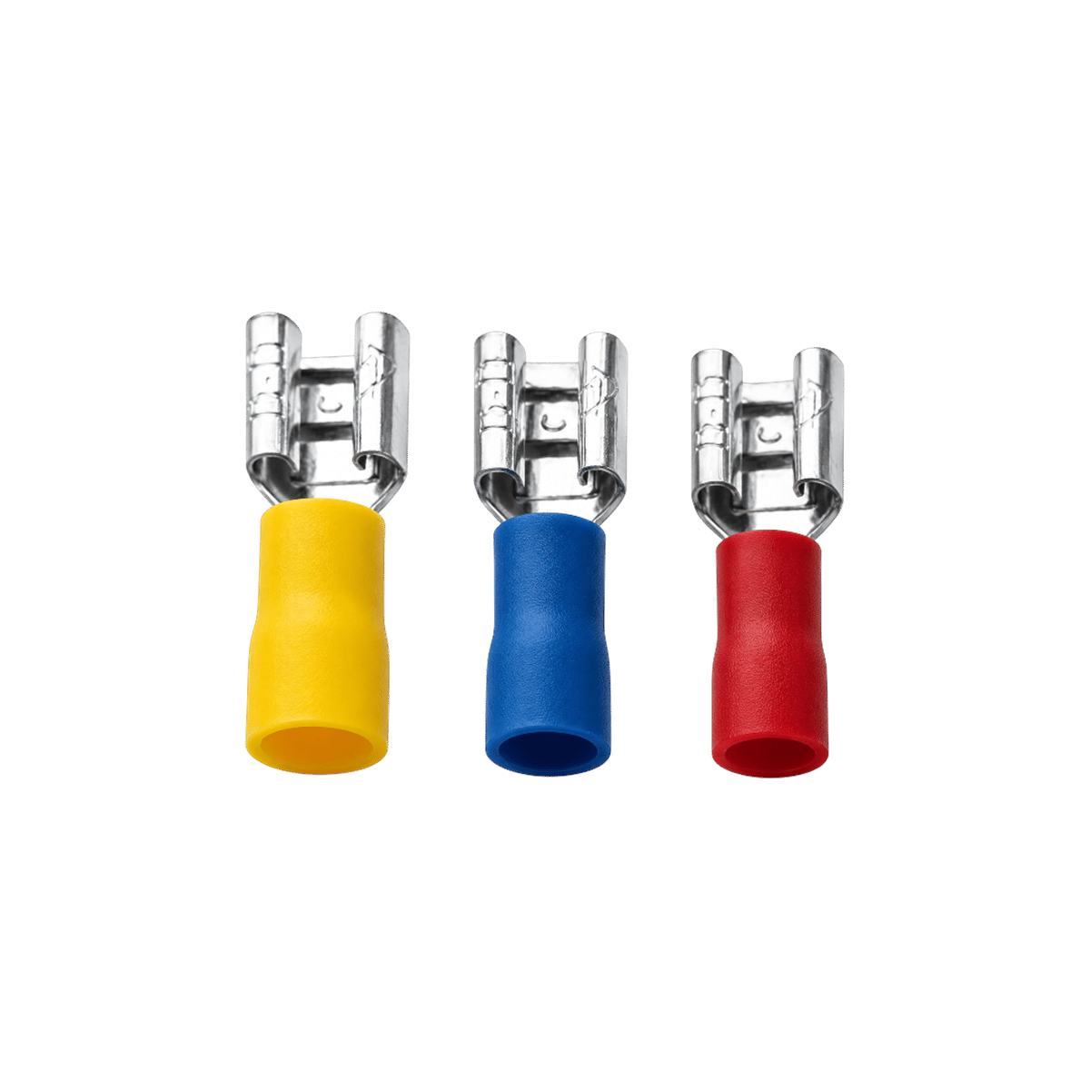 Tügen 1.5 - 2.5 mm² 1.2 x 9.5 İzoleli Ekstra Yüksüklü Faston Kablo Ucu 100 Adet