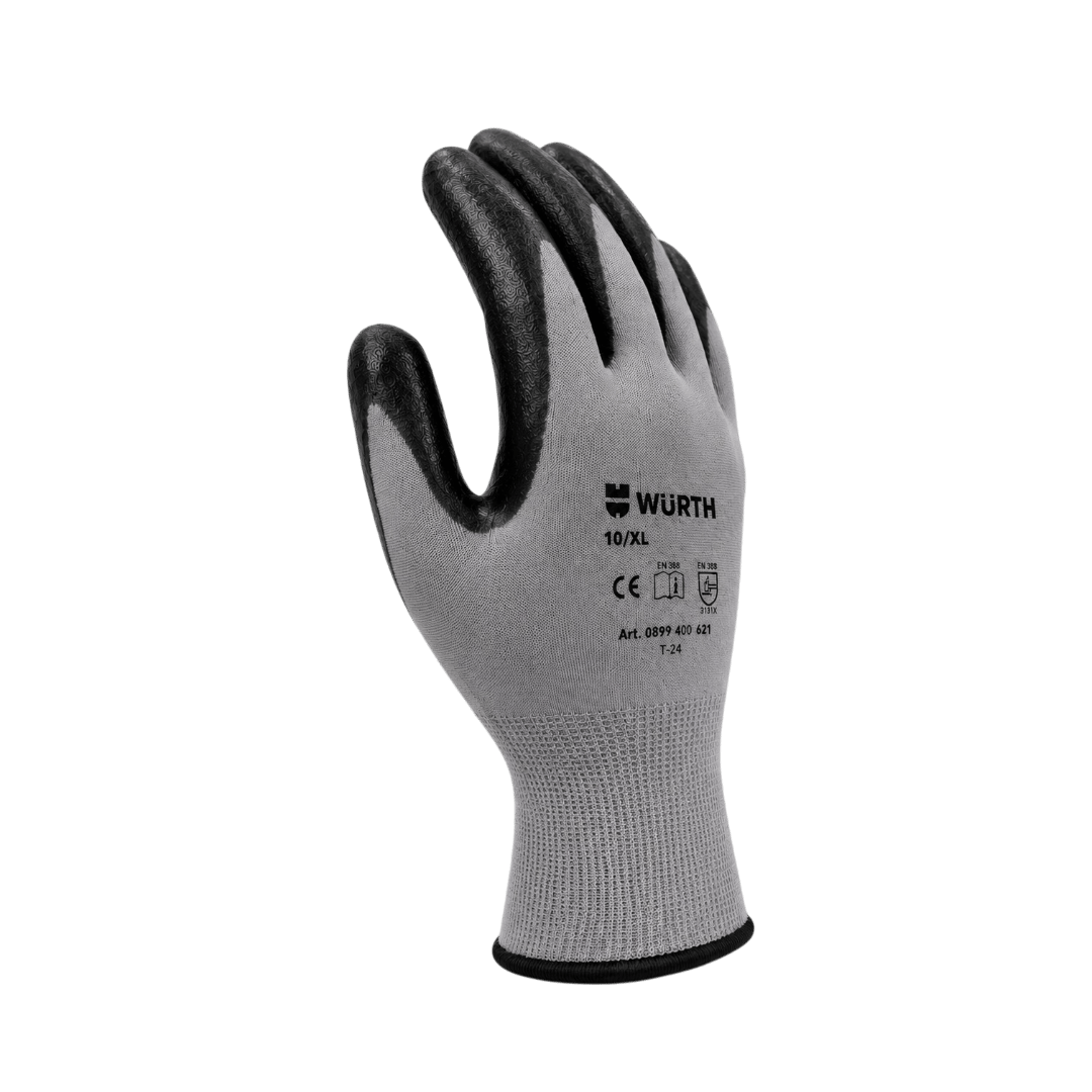 Würth Nitril İş Mekanikçi Usta Eldiveni Gri-Siyah No:10 XL