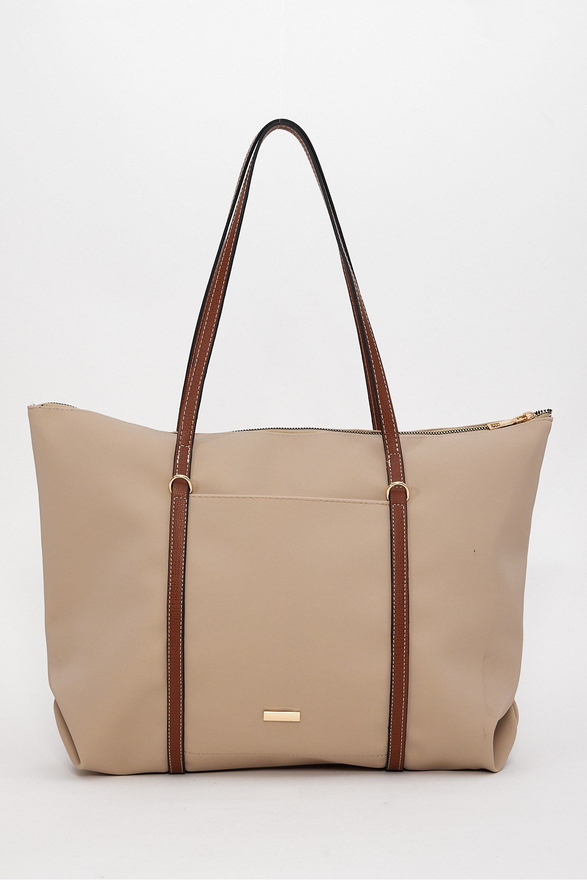 Çift Saplı Paraşüt Kumaş Büyük Boy Shopper Çanta Üniversite Ofis Anne Bebek Omuz Çantası (47x30x15)
