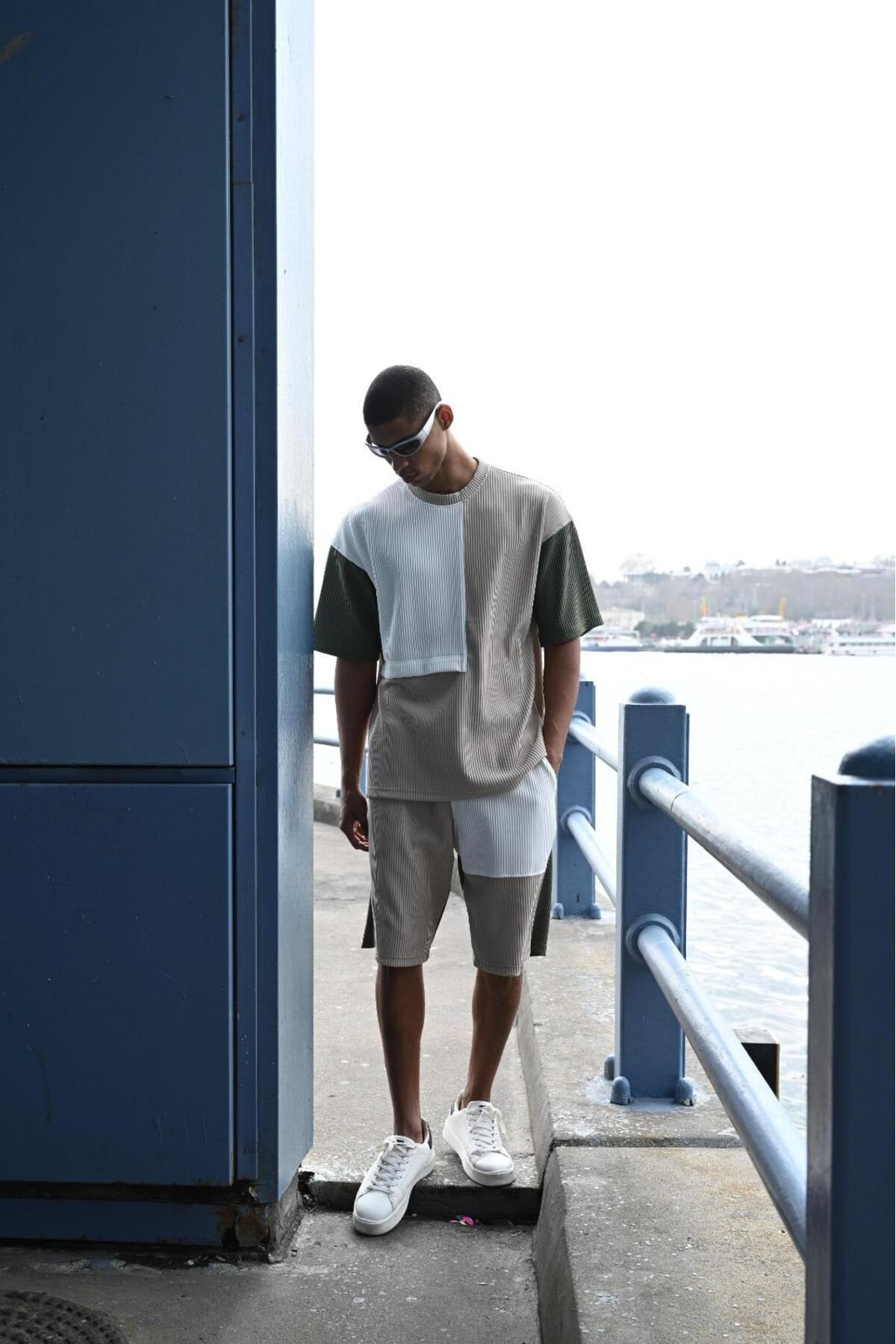 Fitilli Oversize Şortlu Takım