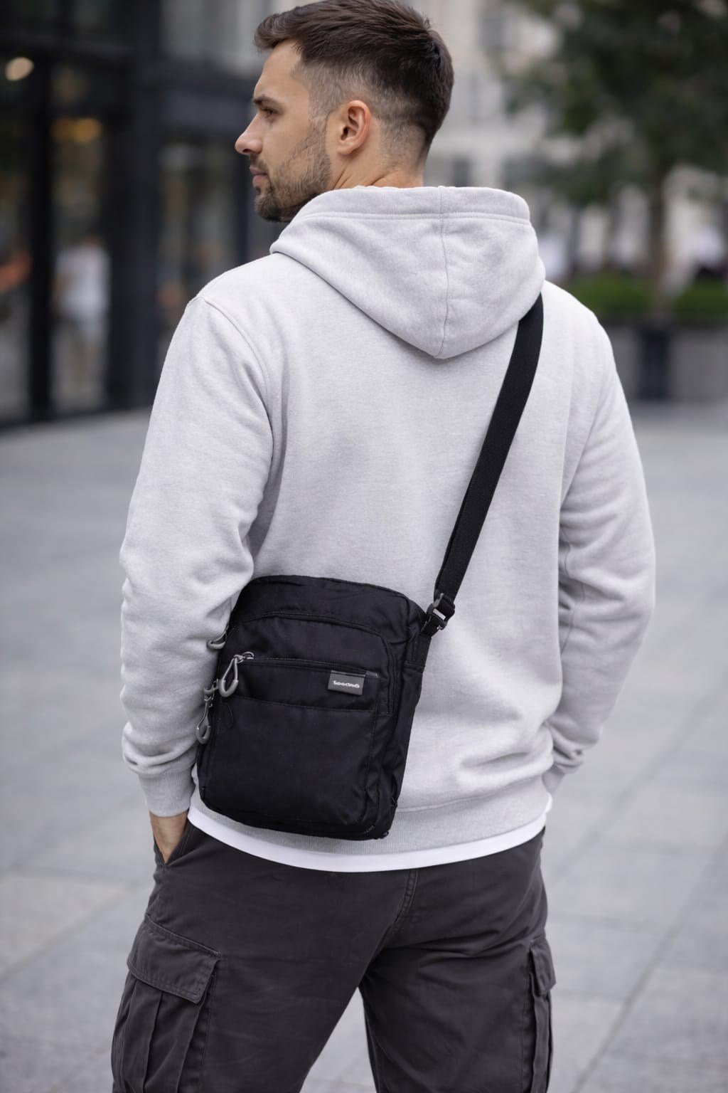 Unisex 5 Bölmeli Suya Dayanıklı Paraşüt Kumaş Organizer Çanta(25x21)