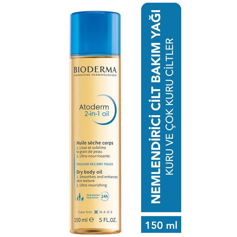 Bioderma Atoderm 2 in 1 Body Çatlak Karşıtı Cilt Bakım Yağı 150 ml