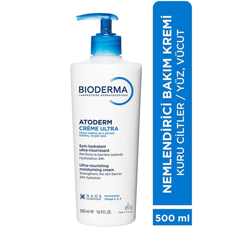 Bioderma Atoderm Cream Ultra Kuru Ciltler İçin 500 ml