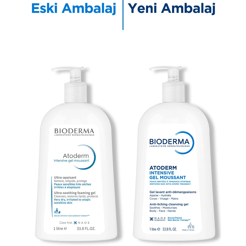 Bioderma Atoderm İntensive Foaming Temizleme Jeli 1 Litre