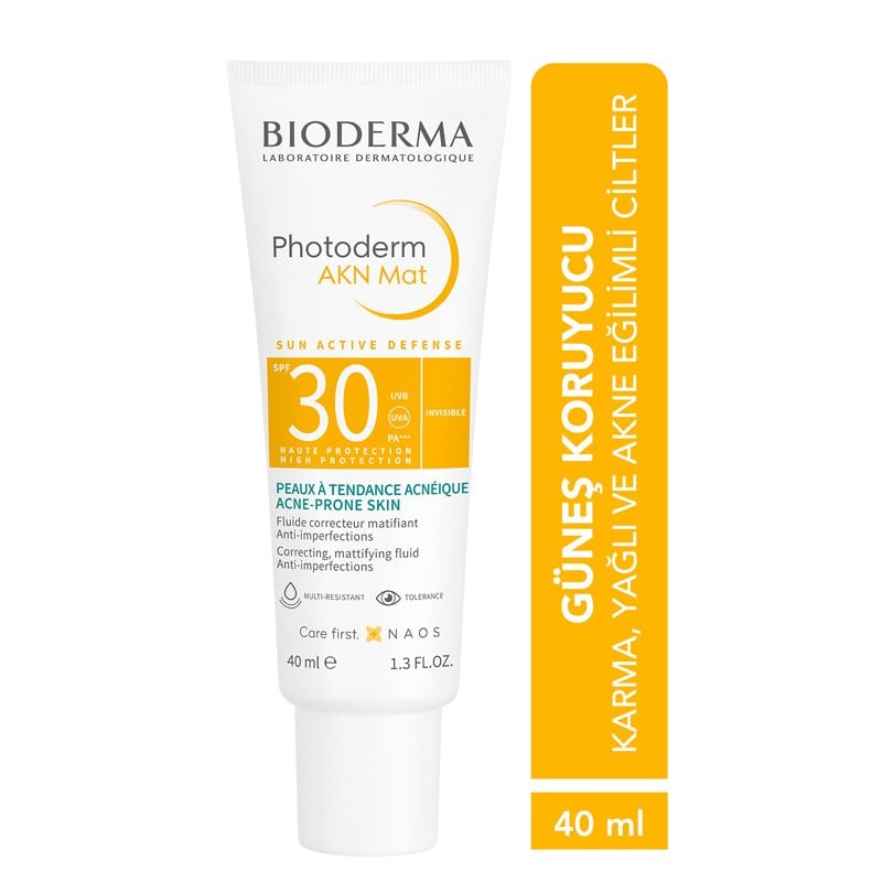 Bioderma Photoderm AKN Mat Sivilce Karşıtı SPF30+ Güneş Kremi 40 ml