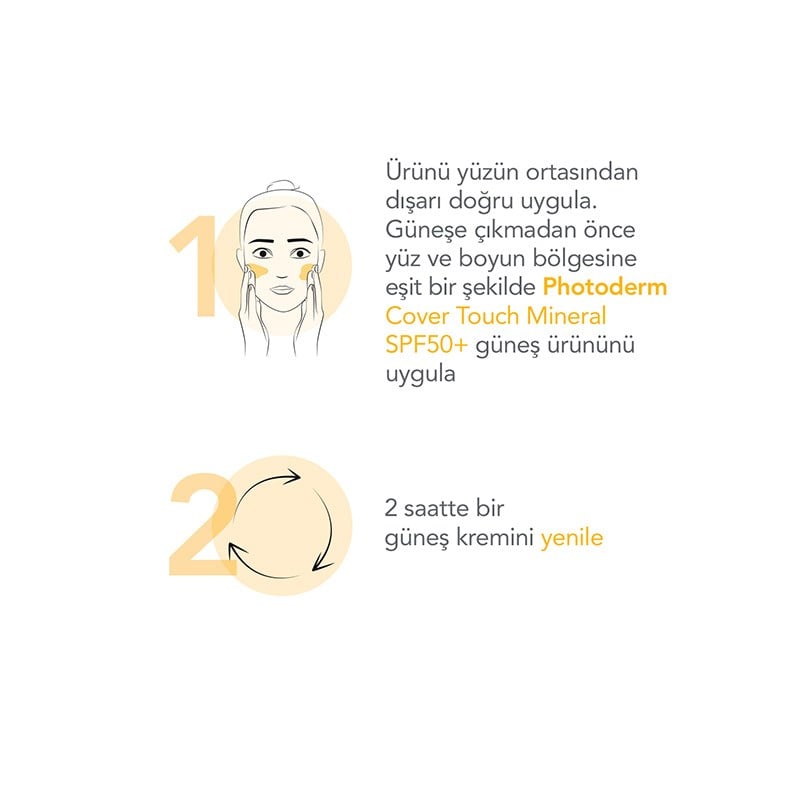 Bioderma Photoderm Cover Touch Creme Karma Ve Yağlı Ciltler için SPF50+ Güneş Kremi 40 ml