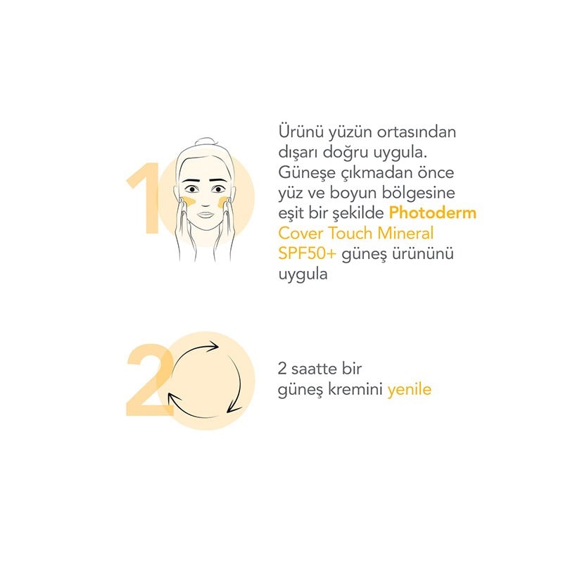 Bioderma Photoderm Cover Touch Mineral SPF50+ Karma Ve Yağlı Ciltler İçin Renkli Güneş Koruyucu Krem 40 ml