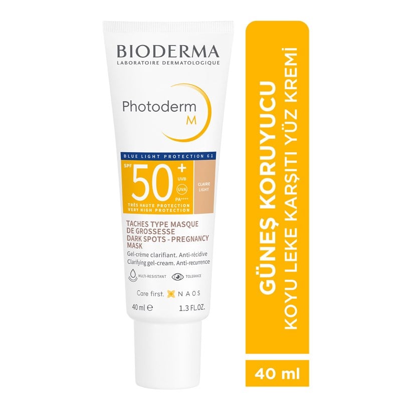 Bioderma Photoderm M Light Lekeli Ciltler İçin SPF50+ Güneş Kremi 40 ml