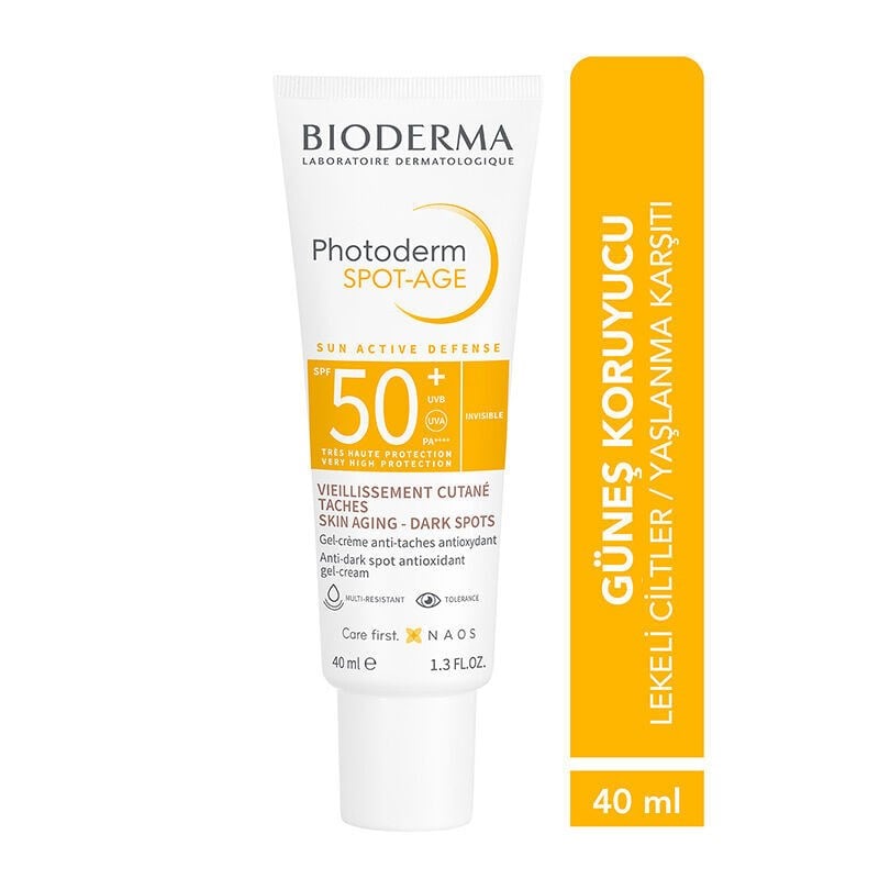 Bioderma Photoderm Spot-Age Lekeli Ciltler İçin Yaşlanma Karşıtı SPF50+ Güneş Kremi 40 ml