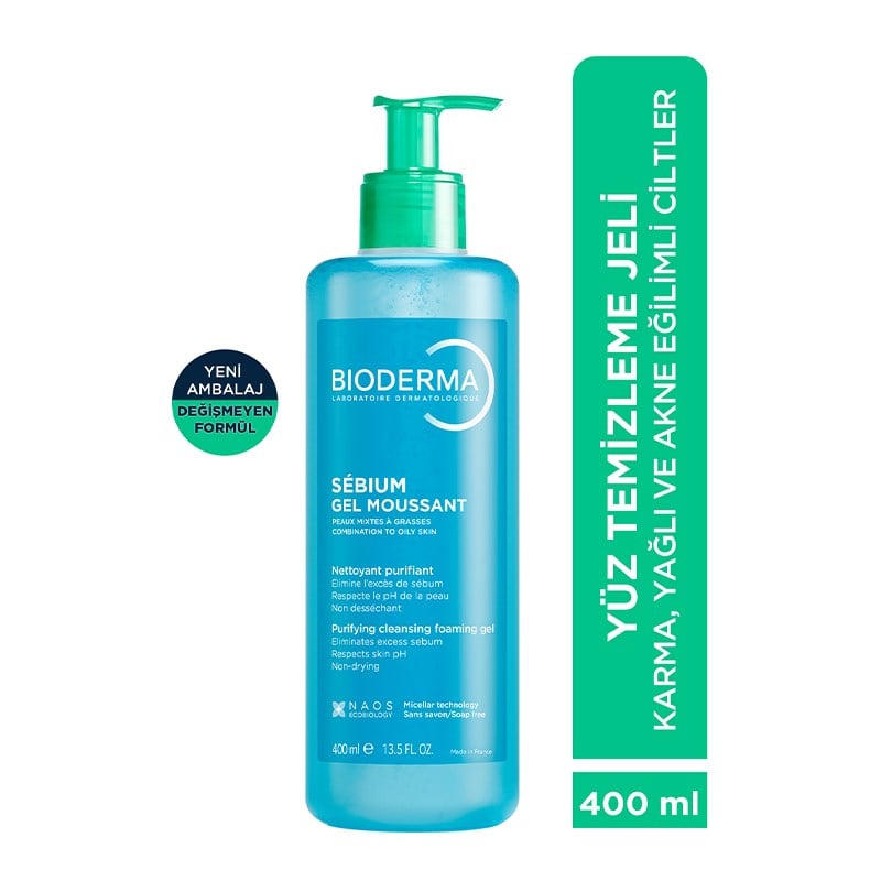 Bioderma Sebium Foaming Gel Moussant Karma Ve Yağlı Ciltler İçin 500 ml