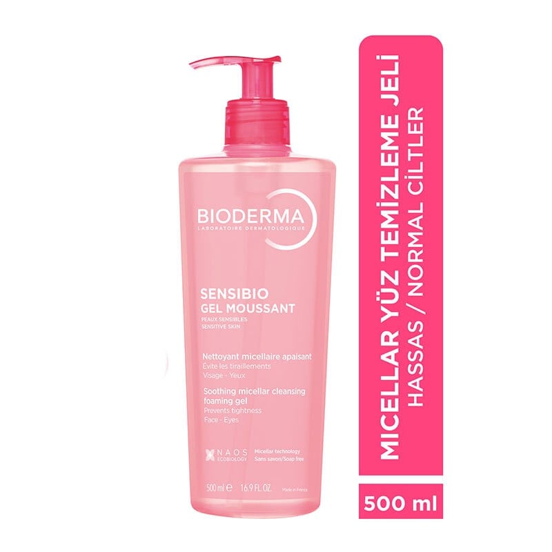 Bioderma Sensibio Moussant Foaming Gel Hassas Ciltler İçin 500 ml 