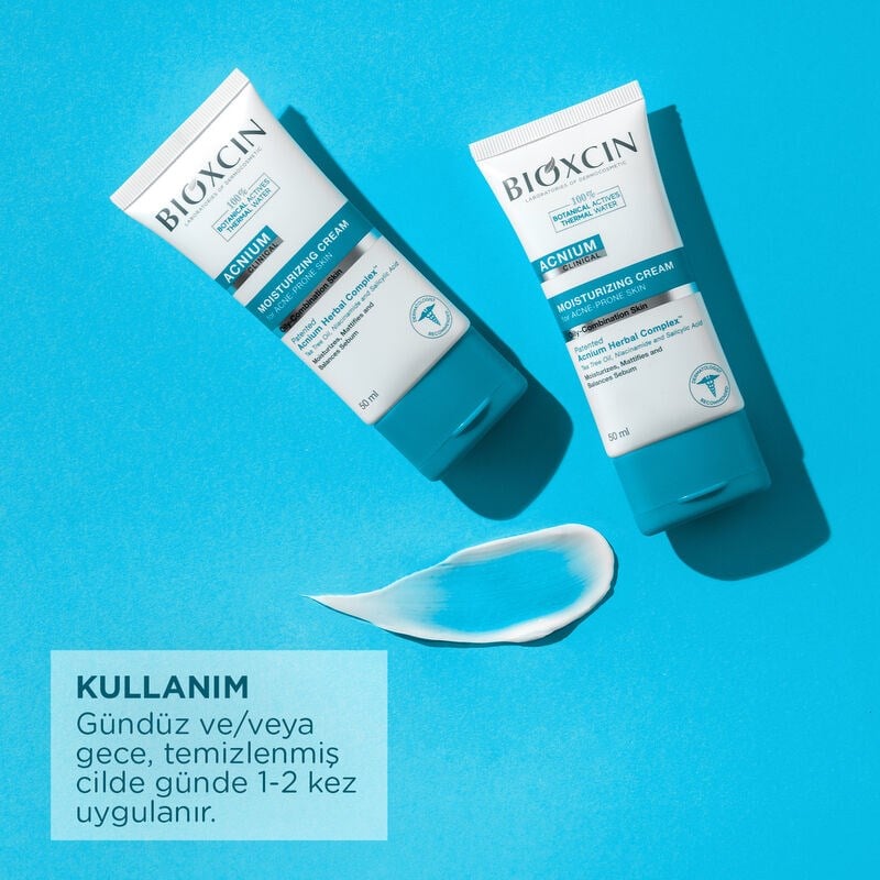 Bioxcin Acnium Sebum Akneye Eğilimli Ciltler İçin Dengeleyici Nemlendirici Krem 50 ml