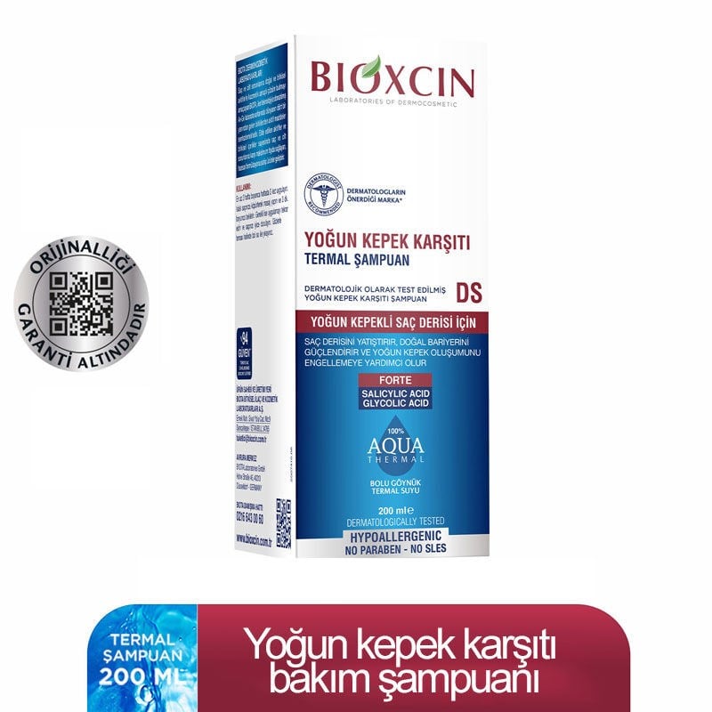 Bioxcin Aqua Thermal DS Yoğun Kepek Karşıtı Şampuan 200 ml