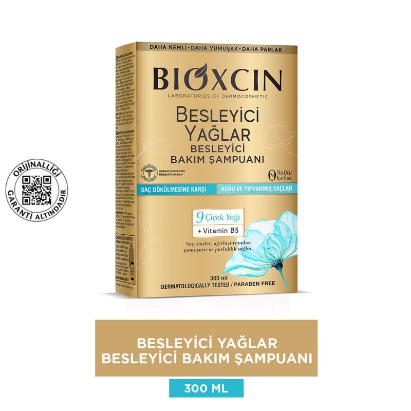 Bioxcin Besleyici Yağlar Saç Bakım Şampuanı 300 ml