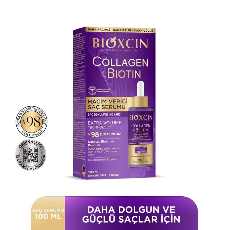 Bioxcin Collagen & Biotin Hacim Verici Serum 100 ml