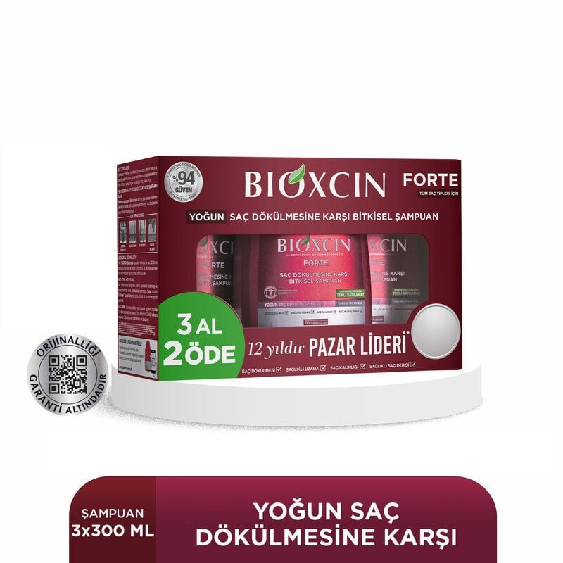 Bioxcin Forte Şampuan Tüm Saç Tipleri İçin 3 Al 2 Öde