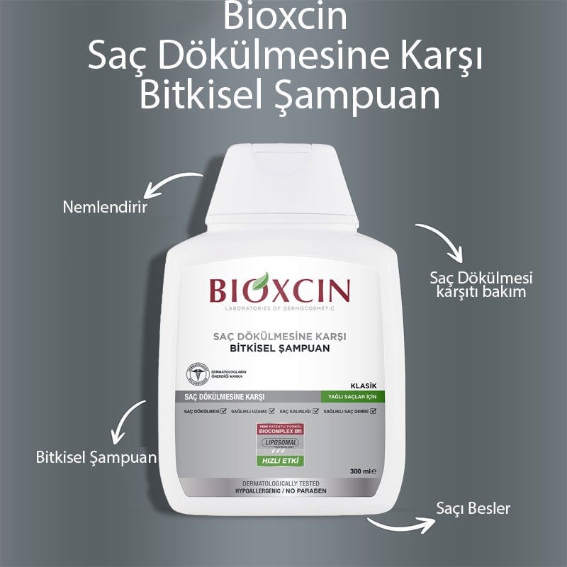 Bioxcin Genesis Yağlı Saçlar İçin Dökülme Karşıtı Şampuan 300 ml