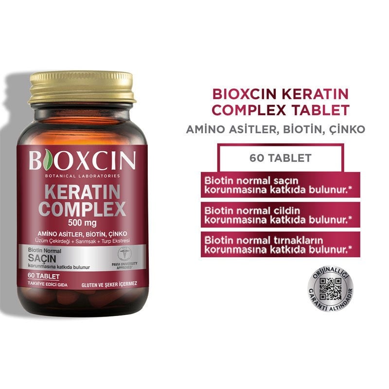 Bioxcin Keratin Complex 500 Mg 60 Tablet