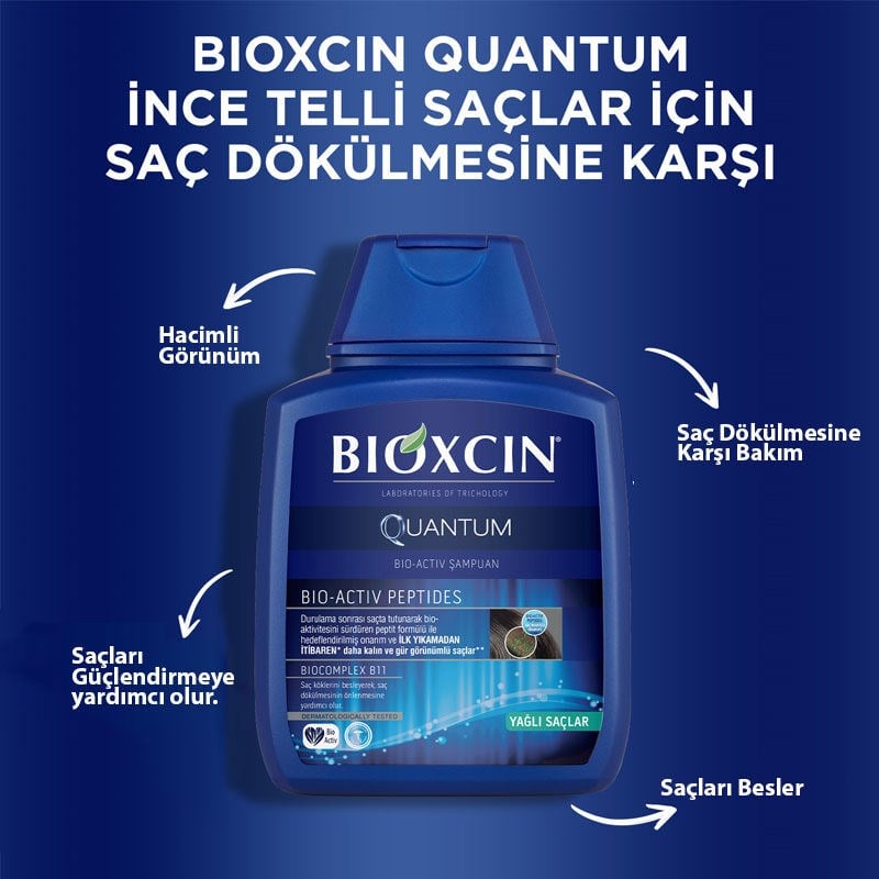 Bioxcin Quantum Yağlı Saçlar İçin 3 Al 2 Öde Şampuan
