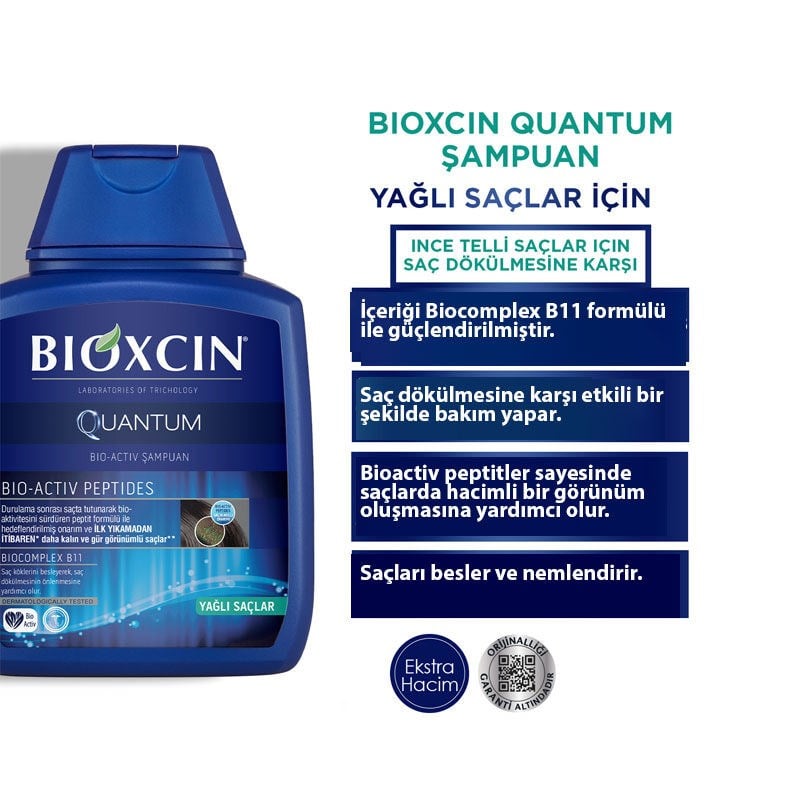 Bioxcin Quantum Yağlı Saçlar İçin 3 Al 2 Öde Şampuan