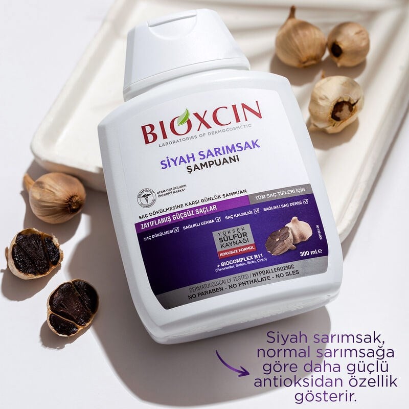 Bioxcin Siyah Sarımsaklı Şampuan 3 Al 2 Öde 