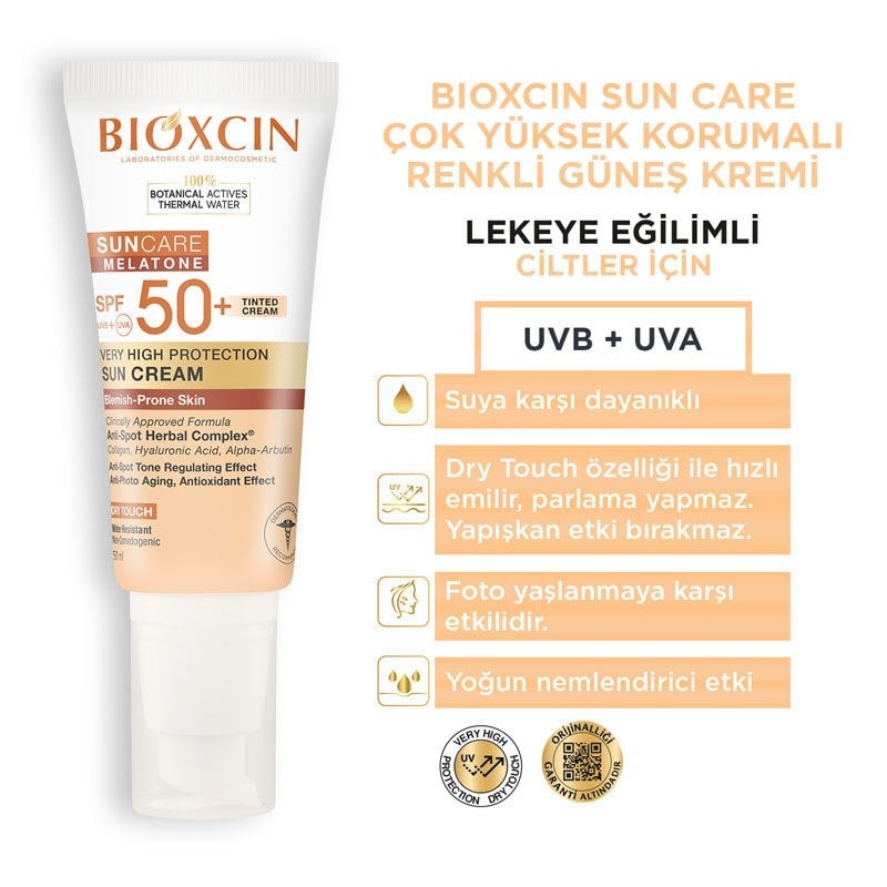 Bioxcin Sun Care Lekeye Eğilimli Ciltler İçin Güneş Kremi SPF50+ 50 ml - RENKLİ