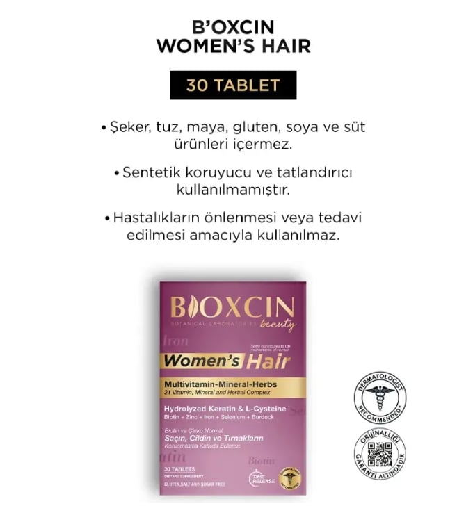 Bioxcin Womens Hair Multivitamin 30 Tablet