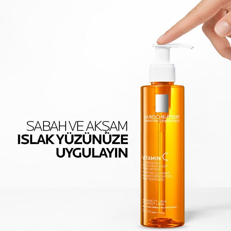 La Roche Posay C Vitamini İçerikli Işıltı Veren Yüz Temizleme Jeli 200 ml