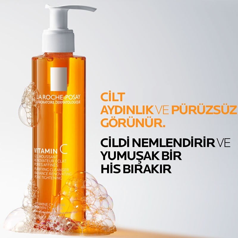 La Roche Posay C Vitamini İçerikli Işıltı Veren Yüz Temizleme Jeli 200 ml
