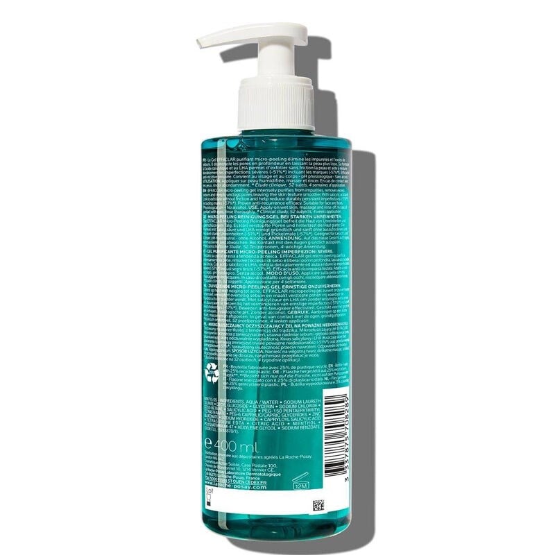La Roche Posay Effaclar Gel Purifying Yağlı Ve Akneli Ciltler İçin Vücut Peelingi 400 ml