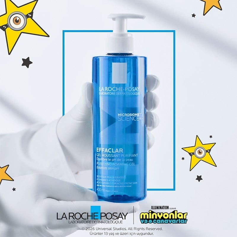 La Roche Posay Effaclar Jel Yağlı Ve Akneye Eğilimli Ciltler için Yüz Temizleme Jeli 400 ml