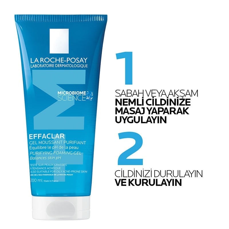 La Roche Posay Effaclar Yağlı Ve Hassas Ciltler İçin Yüz Temizleme Jeli 200 ml