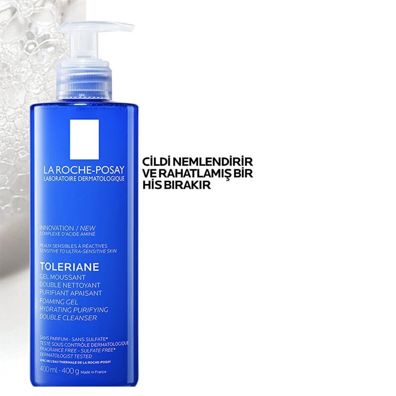 La Roche Posay Toleriane Hassas Ve Tüm Ciltler İçin Yüz Temizleme Jeli 400 ml