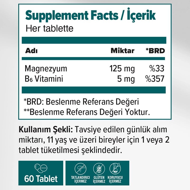 Orzax Ocean Magnezyum Complex 60 Tablet Takviye Edici Gıda