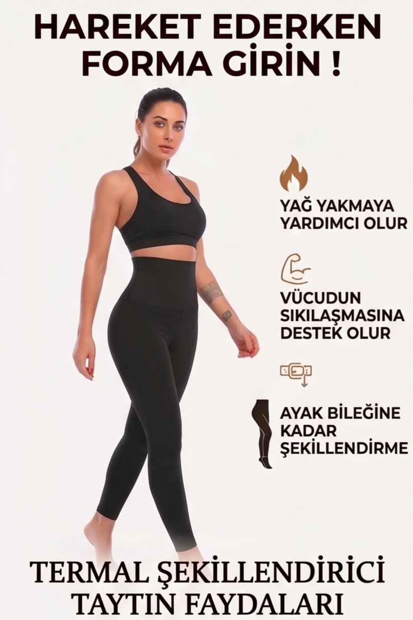 Yağ Yakmaya Yardımcı, Toparlayan ve İncelten Ayarlanabilir Agraflı Termal Korse Tayt