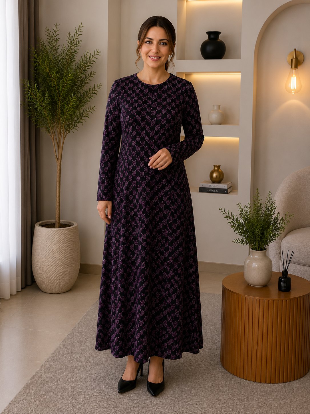 Anne Elbisesi - Mor