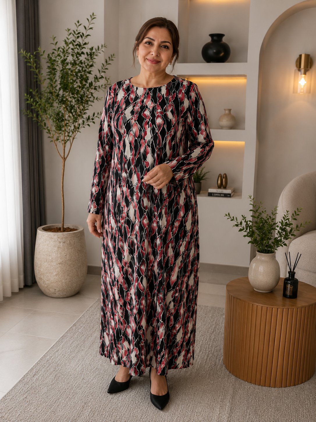 Anne Elbisesi - Pembe | Siyah | Beyaz