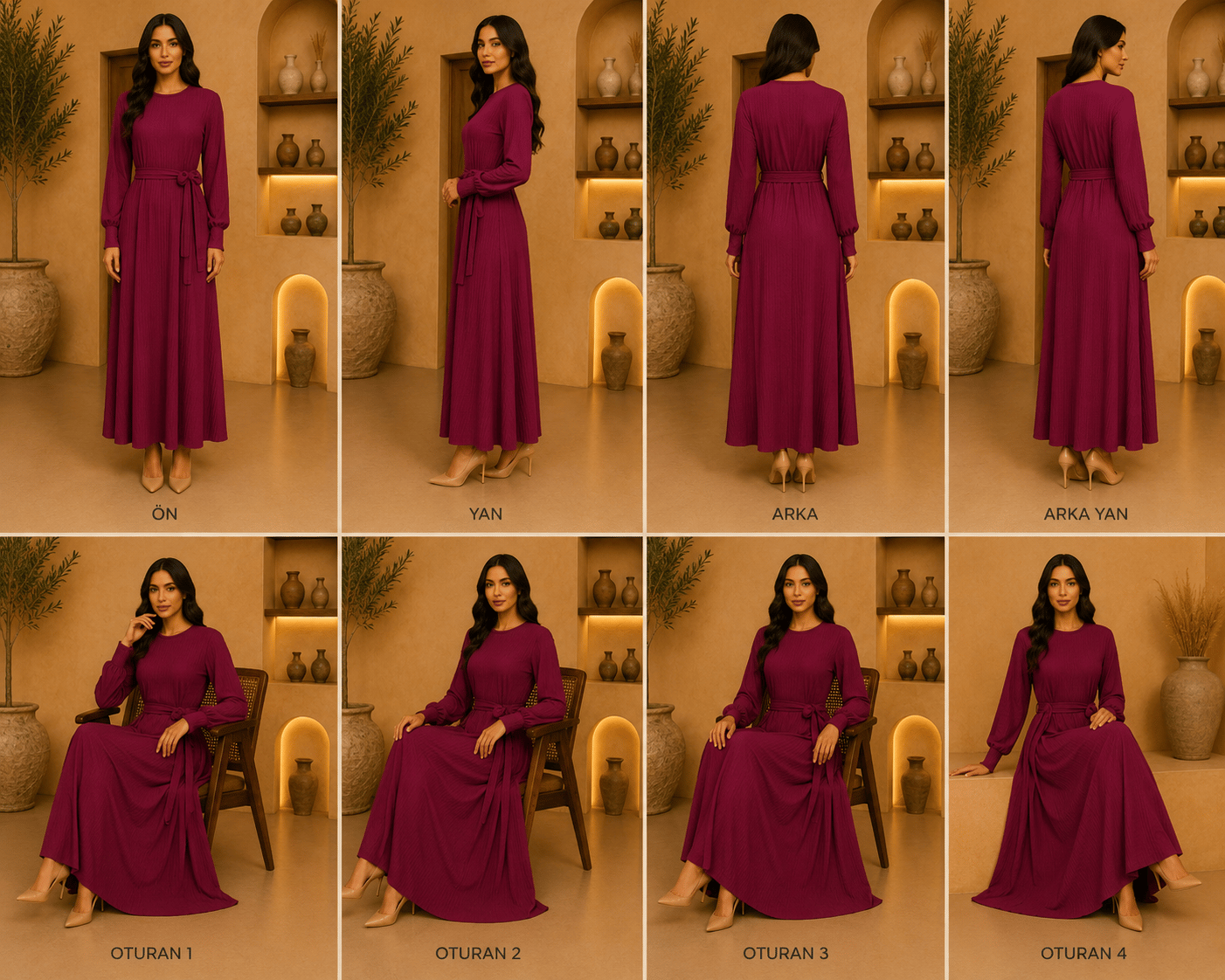 Babil Elbise - Bordo