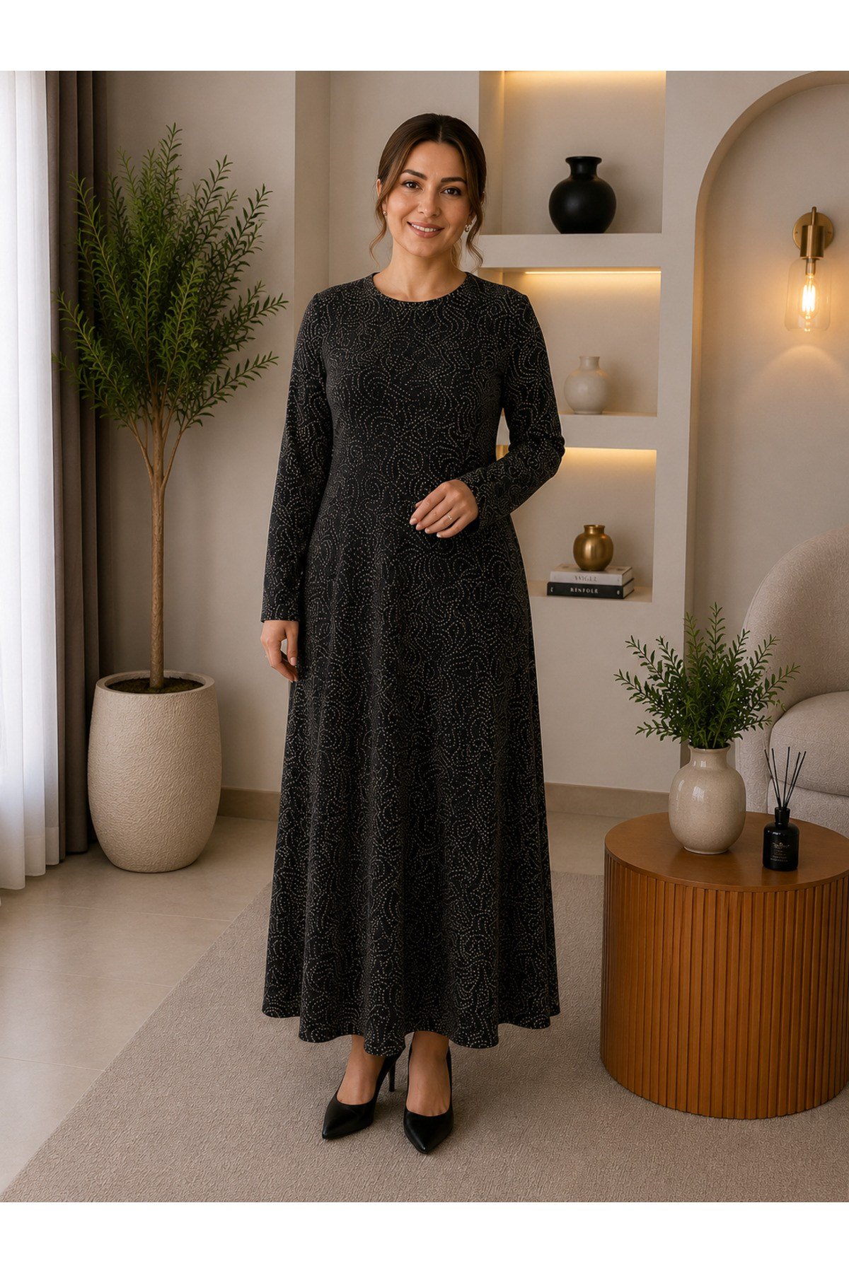 BÜYÜK BEDEN ELBİSE PAMUK ESNEK