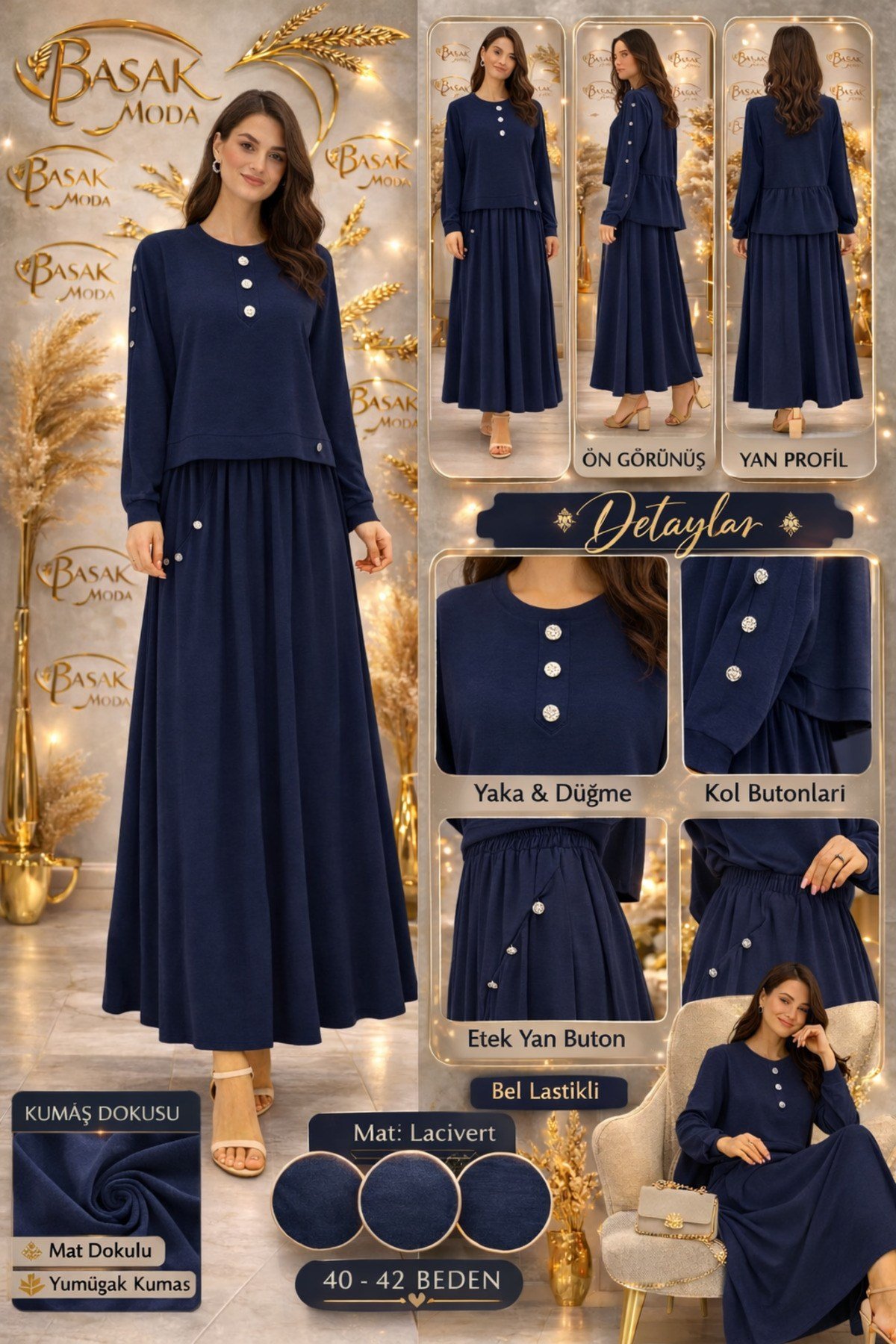 MKBAŞAK MODA ETEKLİ TAKIM 2