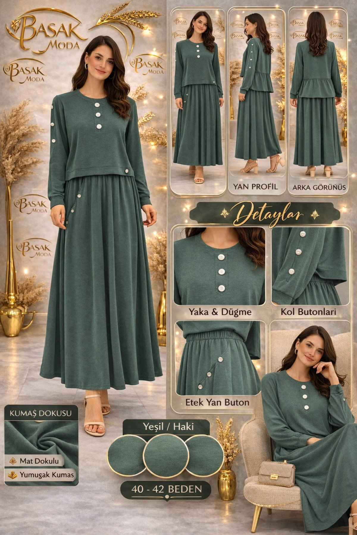 MKBAŞAK MODA ETEKLİ TAKIM 2