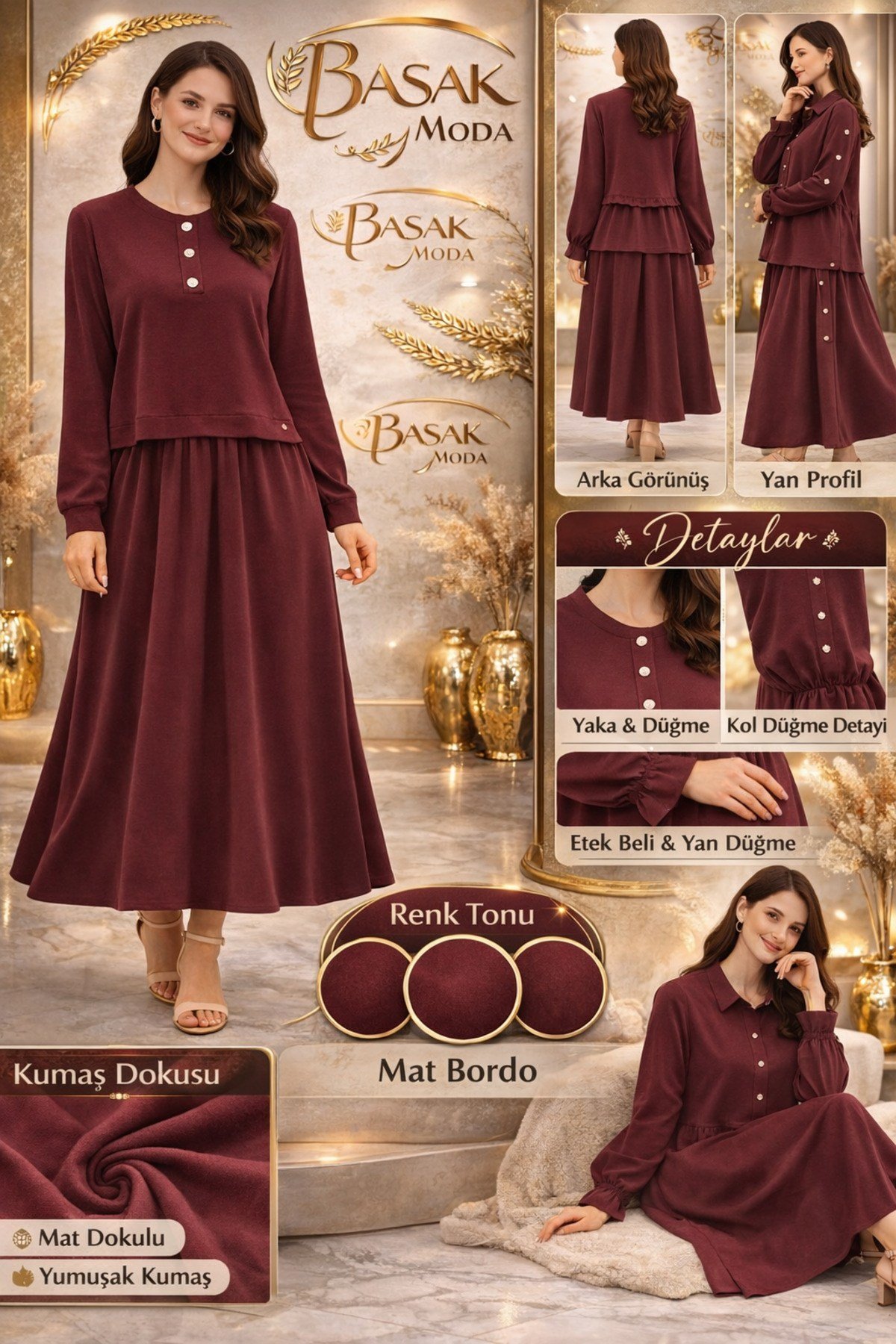 MKBAŞAK MODA ETEKLİ TAKIM 2